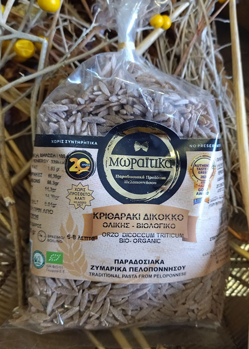 Κριθαράκι Δίκοκκο βιολογικό 400gr 