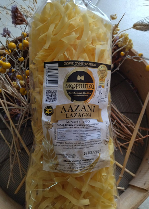 Λαζάνι (χονδρό – μέτριο) 500gr